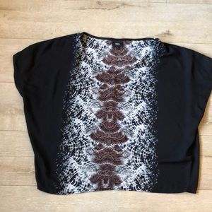 Mossimo Supply Company Snake Print Flowy Blouse
